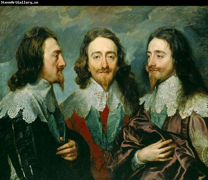Anthony Van Dyck This triple portrait of King Charles I was sent to Rome for Bernini to model a bust on